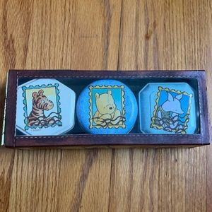Brand new, never used Pooh candle set (3 candles)